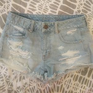 American eage high waisted jean shorts